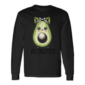 Avocado Cat Avocato Langarmshirts - Geschenkecke