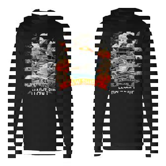 Aw Ship Halloween Trip Family Cruising Crew Cruise Squad Long Sleeve T-Shirt - Seseable