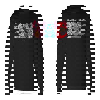 Axolotl Boba Tea Bubble Tea Gaming Gamer Ramen Axolotl Long Sleeve T-Shirt - Thegiftio