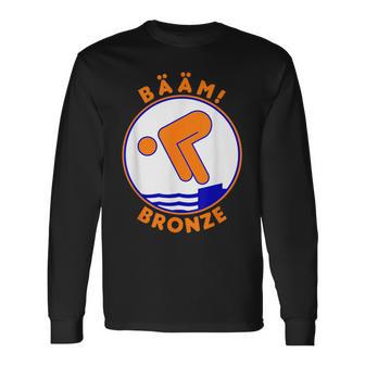 Bääm Bronze Swimming Badge Badge Swimmer S Langarmshirts - Geschenkecke