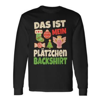 Backen Christmas Das Ist Mein Plätzchen Baking Christmas That Langarmshirts - Geschenkecke