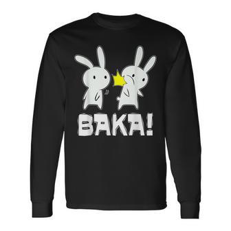 Baka Slogan Rabbit Ear-Fig For Japan Friends Langarmshirts - Geschenkecke