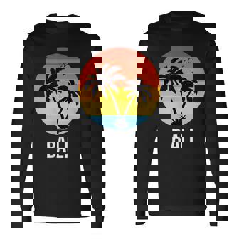 Bali Souvenirintageacaciones Retro Bali Camiseta de manga larga - Regaloses