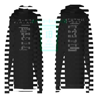 Banner 18 Time 2024 World Champions Boston B-Ball City Long Sleeve T-Shirt | Mazezy