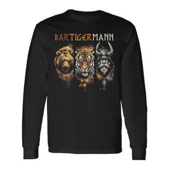 Bärtigermann Bear Tiger Man Beardiking Bearded Man Langarmshirts - Geschenkecke