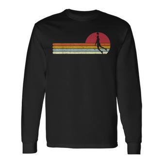 Basketball Sunset Sunsetintage Retro Distressed Langarmshirts - Geschenkecke