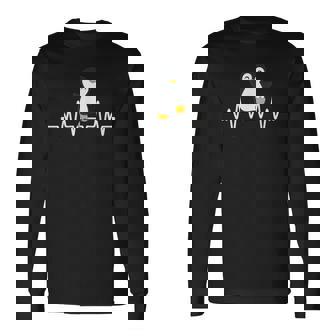 Battement De Coeur Pingouin T-shirt à manches longues - Cadeauxyz