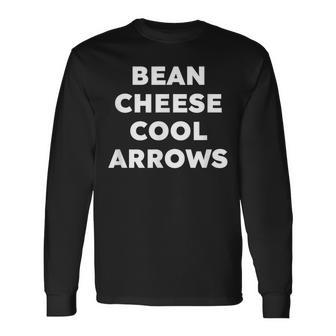 Bean Cheese Cool Arrows Long Sleeve T-Shirt - Monsterry UK