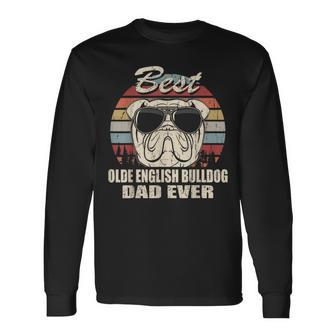 Best Olde English Bulldog Dad Everintage Retro Langarmshirts - Geschenkecke