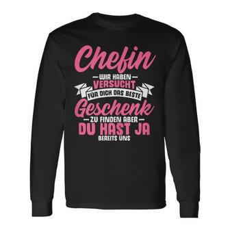 Beste Chefin Best Team Workmate Langarmshirts - Geschenkecke