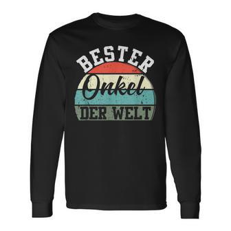 Bester Uncleater Der Weltintage Retro Father's Day Langarmshirts - Geschenkecke