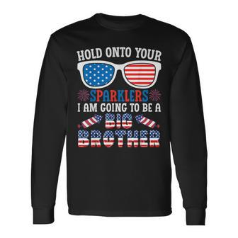 Big Brother 4Th Of July Pregnancy Announcement Long Sleeve T-Shirt - Monsterry CA