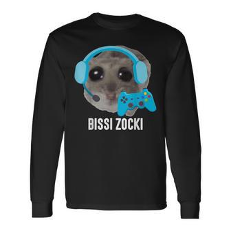 Bissi Zocki X Sad Hamster Meme Gaming Gamer Gamer Langarmshirts - Geschenkecke