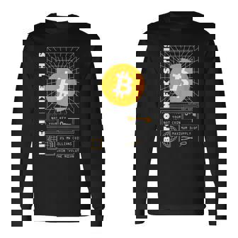 Bitcoin Corrige Esta -Hiperbitcoinización Bitcoin Futurista Camiseta de manga larga - Regaloses