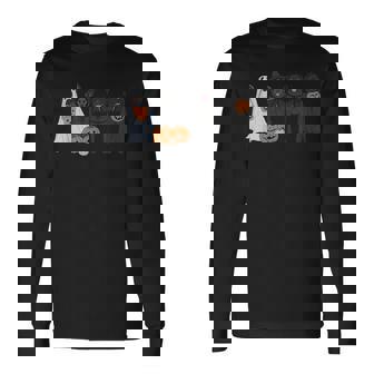 Black Labrador Halloween Long Sleeve T-Shirt | Mazezy