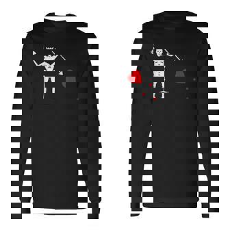 Blackbeard's Jolly Roger Pirate Flag Long Sleeve T-Shirt - Thegiftio