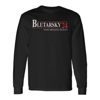Blutarsky 2024 Start Drinking Heavily Political Long Sleeve T-Shirt - Monsterry AU