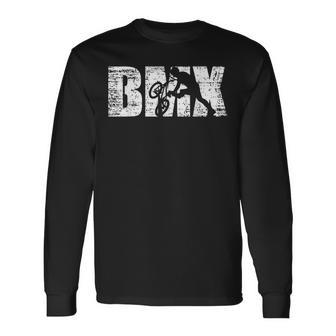 Bmx Distressed Look Bmx-Fahrer Geschenk Langarmshirts - Geschenkecke