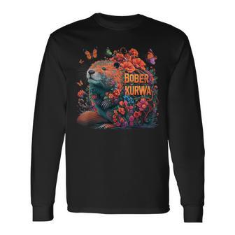 Bobr Kurwa Meme Bober Kurwa Langarmshirts - Seseable