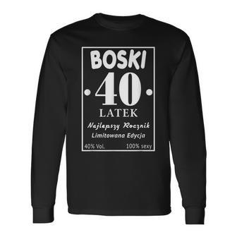 Boski 40 Latek Polska Koszulka Urodzinowa 40 Urodziny 40 Lat Langarmshirts - Geschenkecke