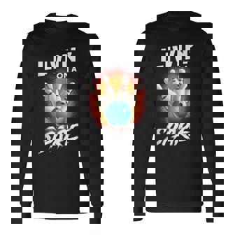 Bowling Lover Bowler Livin' On A Spare Bowling Long Sleeve T-Shirt - Monsterry