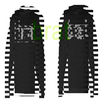 Brat Trending Green Brat Long Sleeve T-Shirt | Mazezy