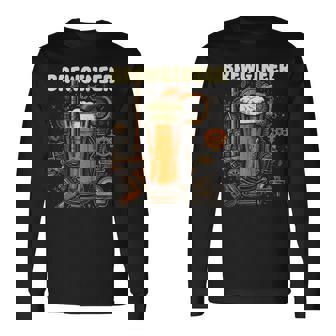 Brewgineer Beer Lover Home Brewing Beer Culture Long Sleeve T-Shirt - Monsterry