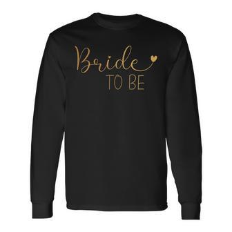 Bride To Be Addio Al Celibato Cuore Matrimonio Maglietta a maniche lunghe - Novitaregali