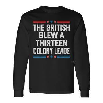 The British Blew A 13 Colony Lead Long Sleeve T-Shirt - Monsterry CA