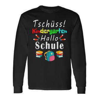 Bschüss Kindergarten Hello Schule Kita Langarmshirts - Seseable