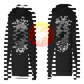 Bull Riding Tee Cowboy Western Vintage 8 Second Ride Long Sleeve T-Shirt - Monsterry