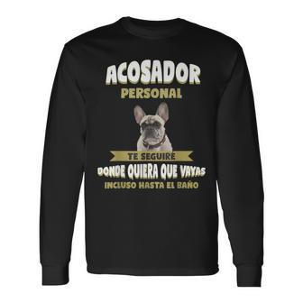 Bulldog Francés Perro Bulldog Francés Camiseta de manga larga - Regaloses