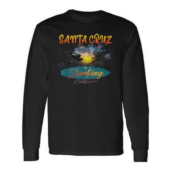 California Santa Cruz Surfing Langarmshirts - Seseable