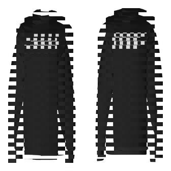 Car Racing Checkered Finish Line Flag Auto Sports Race Car Long Sleeve T-Shirt - Thegiftio