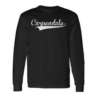 Carpendale Baseballintage Retro Font Langarmshirts - Geschenkecke