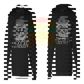 Cat Dad Voting For Kamala-Harris President 2024 Vote Blue Long Sleeve T-Shirt | Mazezy