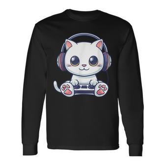 Cat Gaming Langarmshirts - Geschenkecke