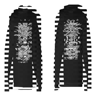 Catrina Blanche Dia De Los Muertos T-shirt à manches longues - Cadeauxyz