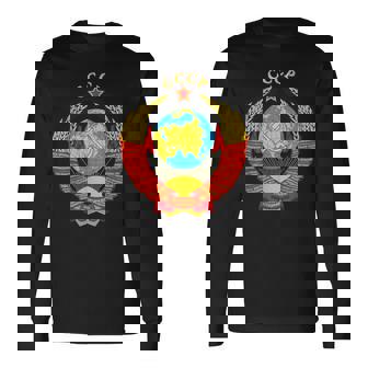 Cccp Urss Comunista Soviéticaintage Retro Camiseta de manga larga - Regaloses