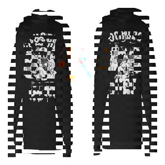 Ccu Boo Crew Critical & Cardiac Care Halloween Nursing Long Sleeve T-Shirt - Monsterry