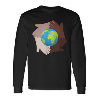 Celebrate Diversity Celebrate Peace Global Diversity Love Long Sleeve T-Shirt - Monsterry