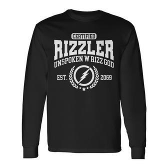 Certified Rizzler – Unspoken Rizz – W Rizz God Langarmshirts - Geschenkecke