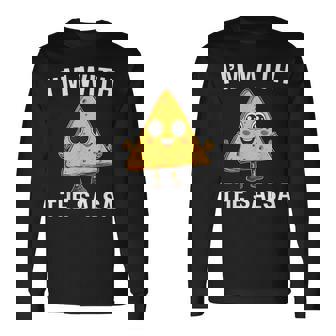 Chips I'm With Salsa Halloween Costumes Cinco De Mayo Couple Long Sleeve T-Shirt - Thegiftio UK