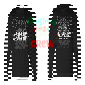 Christmas 2024 Cousin Crew Xmas Lights Matching Pajama Long Sleeve T-Shirt | Seseable CA