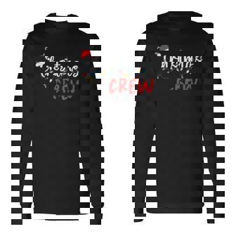 Christmas Crew Xmas Lights Family Matching Pajamas Holiday Long Sleeve T-Shirt | Seseable UK