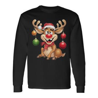 Christmas Reindeer Rudolph Langarmshirts - Geschenkecke