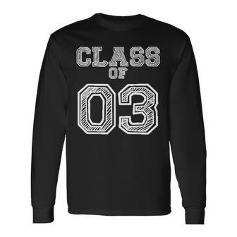 Class Of 2003 For High School College Class Reunion Long Sleeve T-Shirt - Monsterry CA