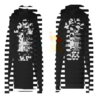 Code Boo Crew Outfit Ghost Halloween Costume Long Sleeve T-Shirt - Monsterry
