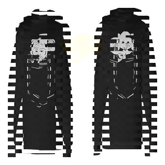 Cool Elephants Pocket Elephant In Pocket Long Sleeve T-Shirt - Monsterry