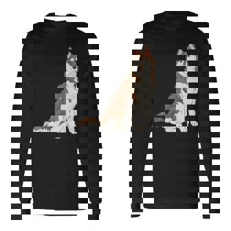 Copper Siberian Husky Lovers Husky Dog Mom Long Sleeve T-Shirt - Monsterry